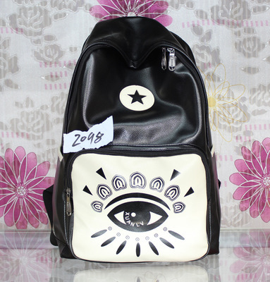 2014新款PU印花雙肩背包 韓版潮流與實用功能兼備的學生旅行良伴